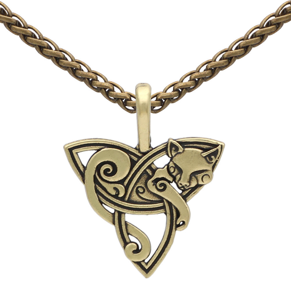 Irish Celtic Pendant Amulet Necklace