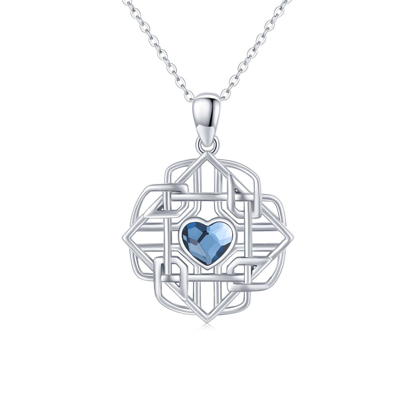 Celtic Pendant Necklace in 925 Sterling Silver