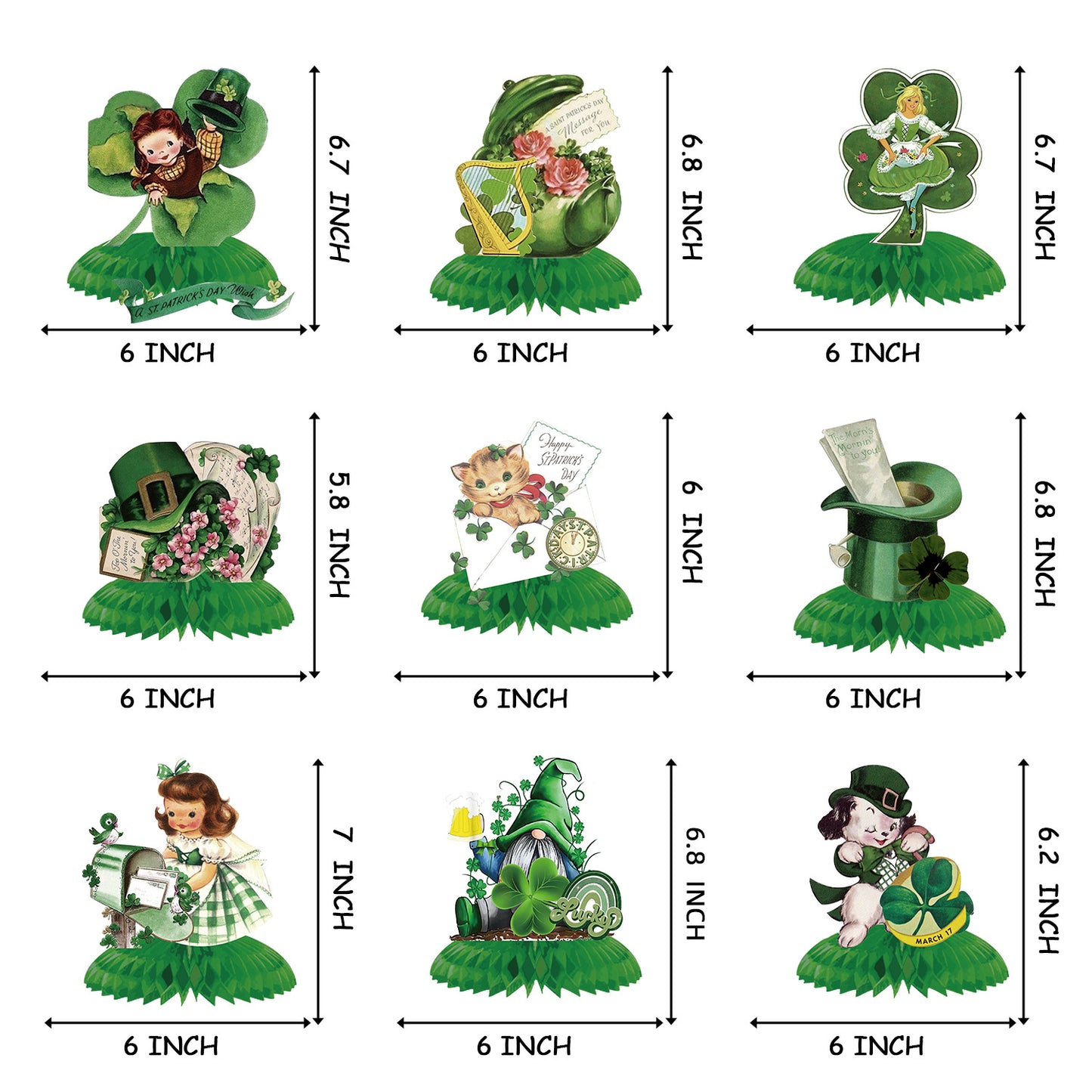 St. Patrick's Day Party Photo Props Whimsy Paper