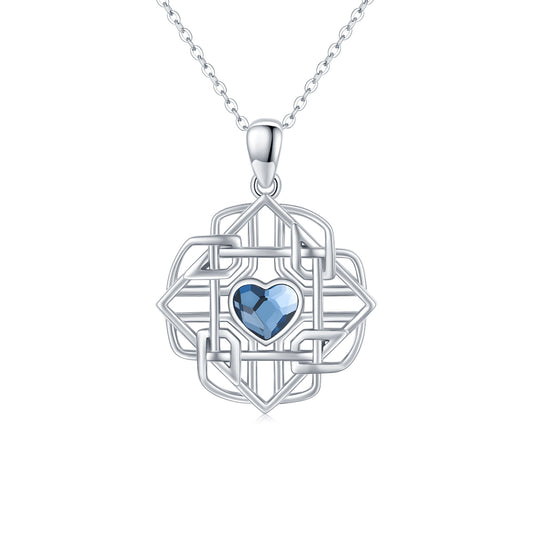 Celtic Pendant Necklace in 925 Sterling Silver